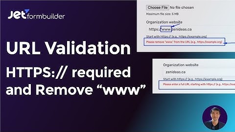 Jetformbuilder URL Validation: How to Enforce HTTPS and Remove “www” in URLs with JetFormBuilder
