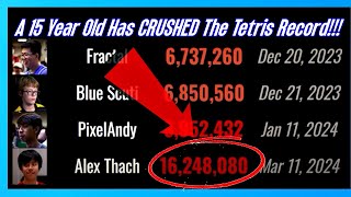 A 15 Year Old Has CRUSHED The Tetris Record!!!