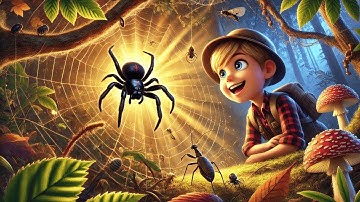 🕷️ Black Widow Spiders: Nature’s Web Weavers! 🍽️ Amazing Facts | Fun Animals for Kids!