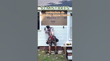 10 common mistakes when installing James Hardie siding! #siding #contractor #geckogauge #pactool