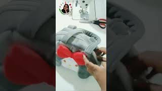 Cute cartoon bag😊 We can make this items only normal machine