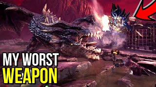 Using My Least Favorite Weapon Against Fatalis In Monster Hunter World