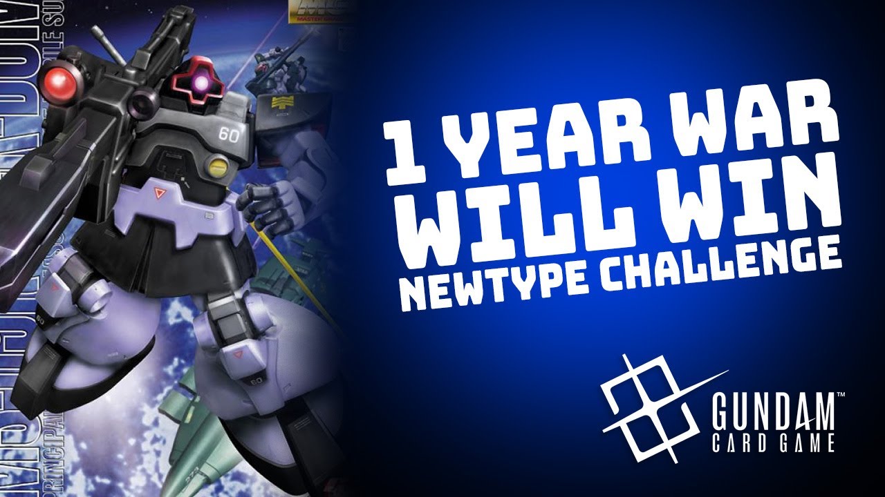 Карточная игра Gundam, 1-е место в «Войне одного года»! Выиграет ли она Newtype Challenge?