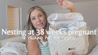 PACKING FOR THE HOSPITAL FOR MY 4TH BABY || nesting || preparing for baby || hospital bag essentials