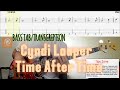 Cyndi Lauper Time After Time BASS COVER TAB SCORE 