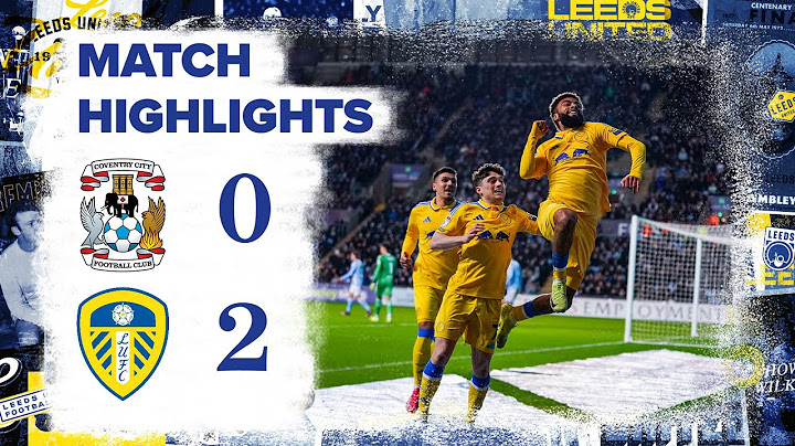 Highlights | Coventry City 0-2 Leeds United | Piroe and Bogle goals extend unbeaten run!