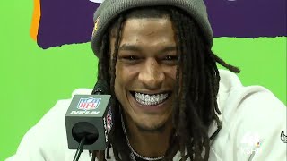 Chiefs RB Isiah Pacheco at Super Bowl LIX Opening Night