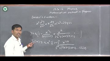 M.Sc.I (Math. method in phy.) || Topic: Bessel