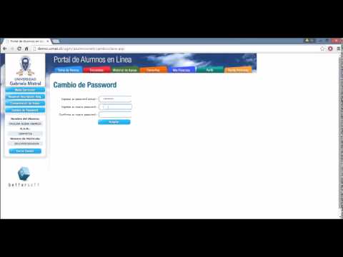 PORTAL ALUMNO   CAMBIO CONTRASEÑA