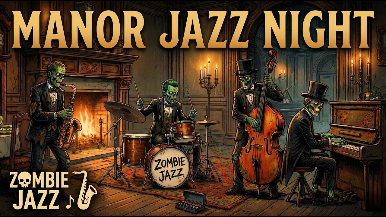 🧟‍♂️ Zombie Jazz | Cryptside Doo-Wop Jazz 🎷 Haunted Manor