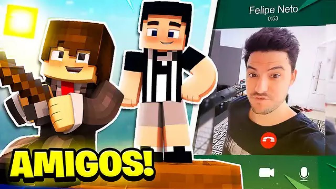 🔥 enfim FELIPE NETO virou meu amigo!!