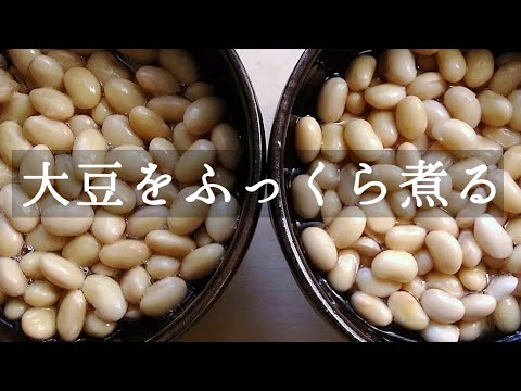 【大豆/戻して煮る】圧力鍋で簡単ふっくら、味噌仕込みにも！ふき出さないポイントも