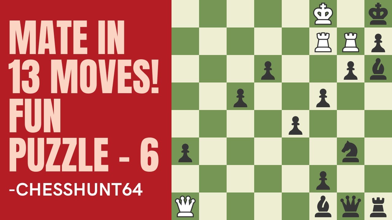Mate in 13 Moves! | Fun and Amazing Puzzle #6 | "THE ELEPHANT HUNTING " |