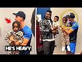 Cristiano ronaldo met francis ngannou  his family after match 