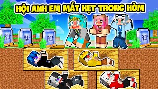 YABUN THỬ THÁCH 24 GIỜ GIẢI CỨU HỘI ANH EM THOÁT KHỎI HÒM DƯỚI LÒNG ĐẤT TRONG MINECRAFT