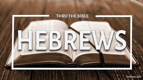 Hebrews 6 (part 1) :1-12 • A Serious Warning and Greatly Misunderstood Passage