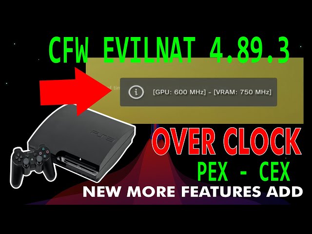 PSX-Place on X: PS3 Evilnat 4.89.3 CFW (Coming Soon) PEX (D-PEX) /  OverClocking / Cobra v8.4 / xai_plugin Improvements /    / X