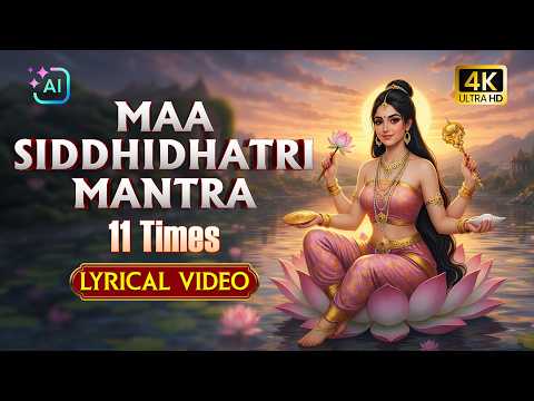 Navratri Day - 9 | Siddhidatri Mantra 11 Times with Lyrics | T S Ranganathan | Divine Wisdom - 4K