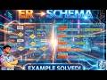 ER Diagram to Schema 🔥 | Solved Example Step-by-Step (DBMS) #sql #dbms #trending #interview #viral