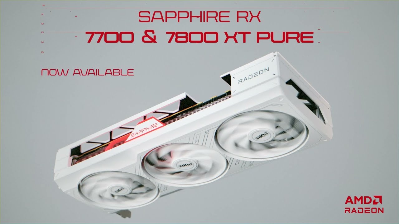 Gráfica Sapphire Radeon RX 7700 XT Pure 12GB GDDR6