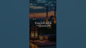 من وراءه جهنم ويسقى من ماء صديد | عاصم العلاقمي شاشة سوداء قران بدون حقوق سورة إبراهيم #كرومات_قرآن