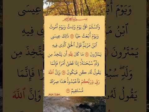 والسلام علي يوم ولدت ويوم أموت ويوم أبعث حيا مريم صلاح بوخاطر   