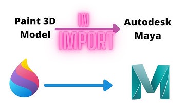 How to import Paint 3D Model in Maya| Autodesk Maya | 3D Paint