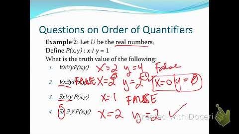 Discrete Math Section 1.5 Predicates Nested Quantifiers