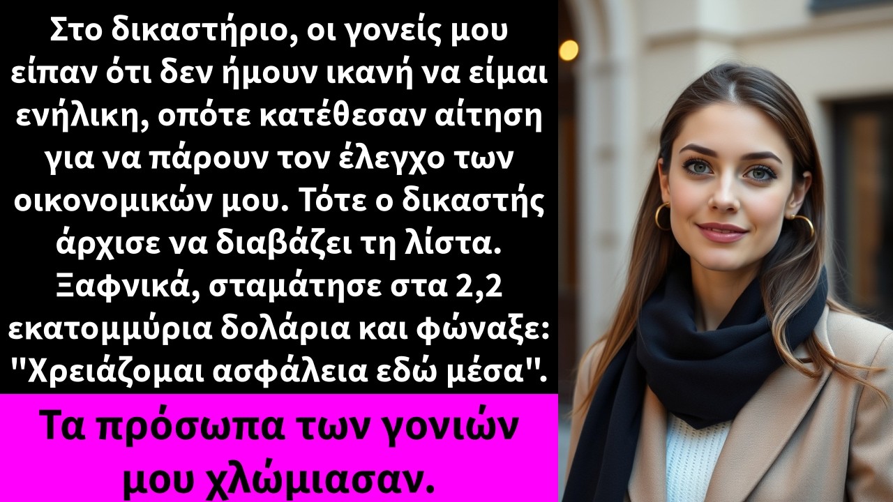 «Θα δεις τι μπορεί να κάνει μια γυναίκα που ταξινομεί χαρτιά», είπα στον πατέρα μου εκείνο το βράδυ, πριν κλείσω το τηλέφωνο. Τρεις μέρες αργότερα, καθόμουν σε μια δικαστική αίθουσα, ενώ αυτός και...