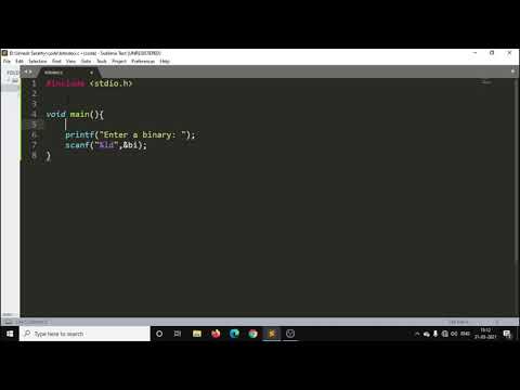 C program to convert Binary into Decimal