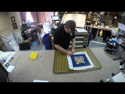 Wet Blocking a Needlepoint - now with audio