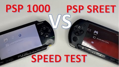 PSP 1000 VS PSP Street (E1004) Speed Comparison
