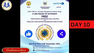 Proactive Cyber Defense Engineering Using Python By Cybervidyapeeth with AICTE & CERT.IN - Day 10