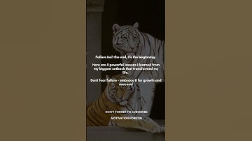 The 5 Life Lessons I Learned From My Biggest Failure #motivation #inspirational #inspirationalvideo