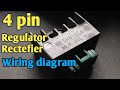 4 pin Regulator rectefier conection/wiring diagaram (tagalog tutorial)