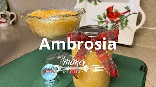 MeMe's Recipes | Ambrosia