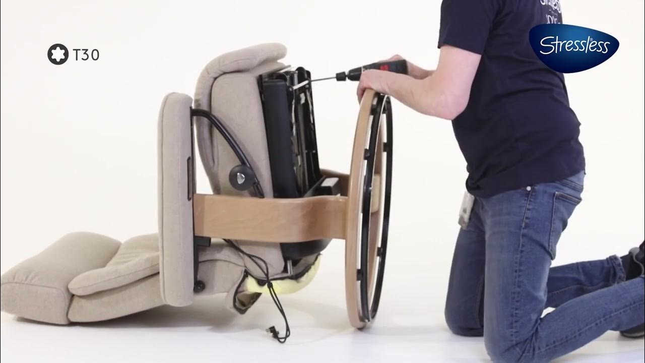 How to replace plastic strip Stressless power back strips