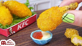 Best Miniature McDonald's Spicy Fried Chicken Recipe | Tiny Grilled Chicken | ASMR Cooking Mini Food