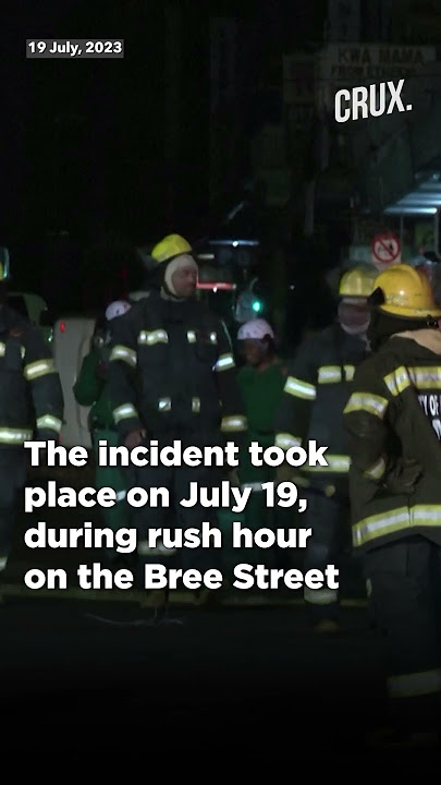 Explosion Rips Apart Road In South Africa's Johannesburg