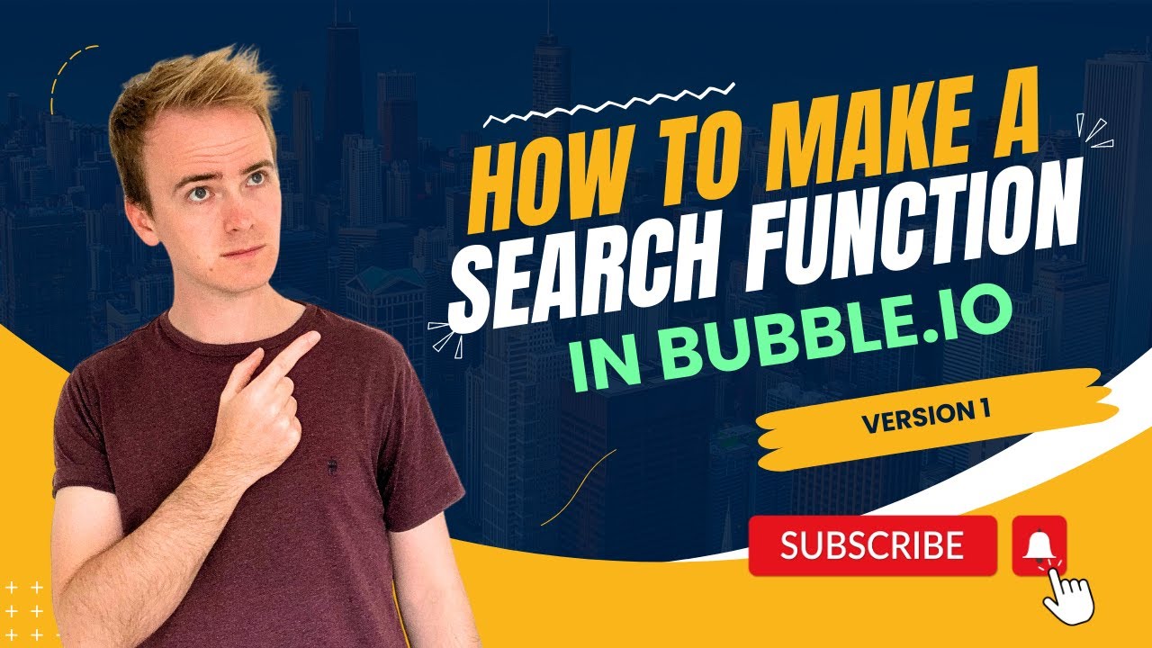 How To Make A Search Function In Bubble.io, Version 1 Bubble