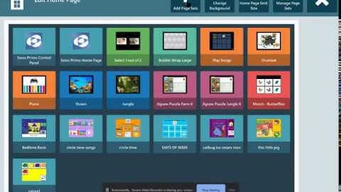 Adding a page set in Communicator 5.