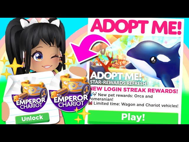Adopt Me! on X: Starting Friday, everyday you log into Adopt Me you'll  receive stars, which can be traded in for extra special pets and toys ⭐️  People with current streaks will