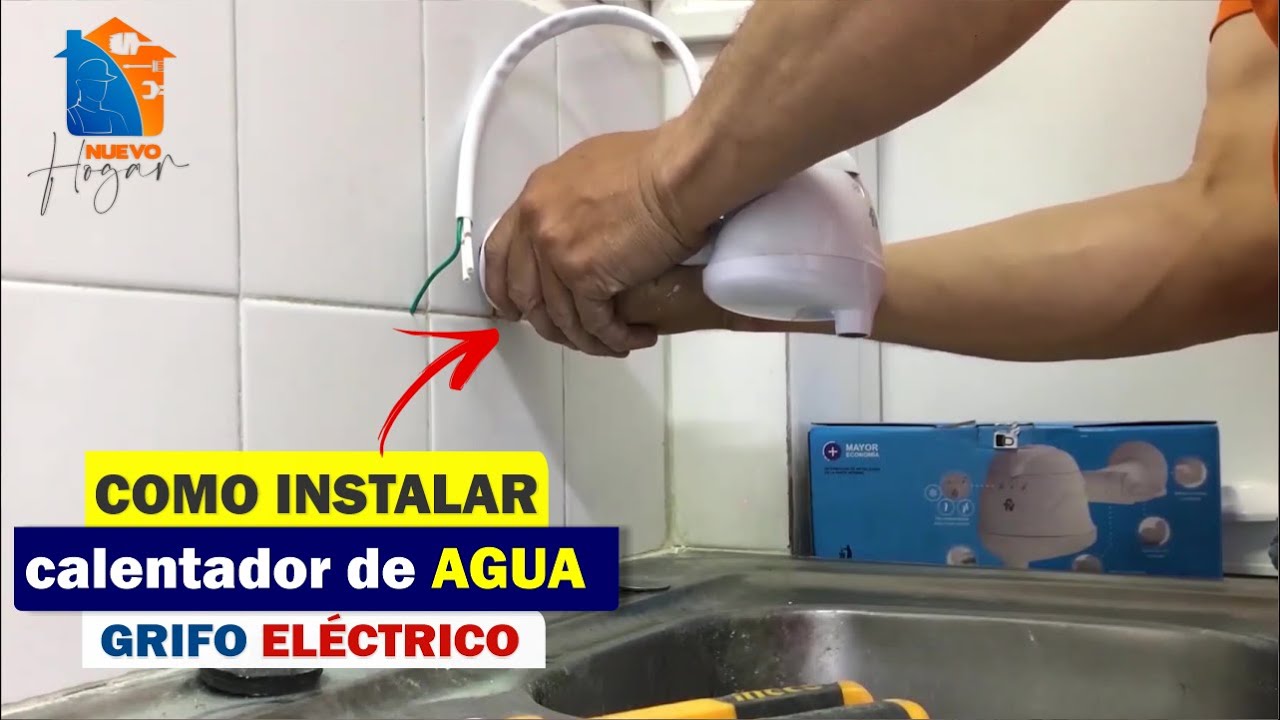 Como instalar 💦🔥🚿 Grifo calentador de agua eléctrico - YouTube