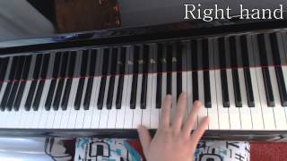 Visual lesson piano -- the winner takes it all ABBA chords