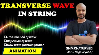 Transverse Wave in a String || Reflection || Fixed end | Free end || Transmission || Shiv Chaturvedi