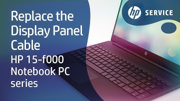 Replace the Display Panel Cable | HP 15-f000 Notebook PC series | HP