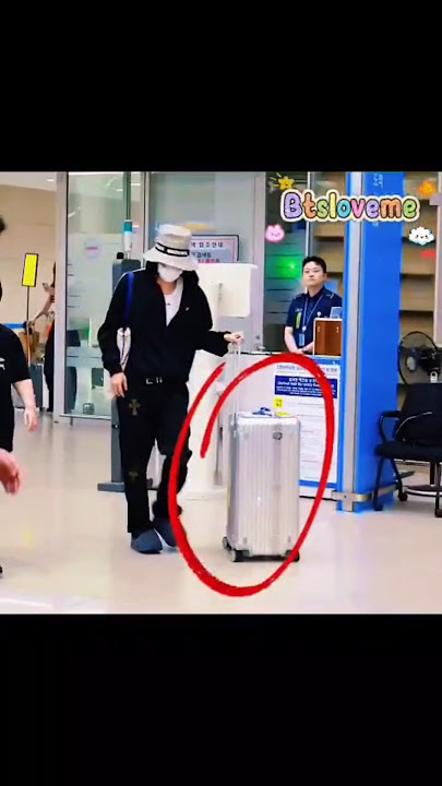 Jhope arrived in Korea safely and he pushed his own big suitcase, he looked tired🥺🫳🐿rest well jhope