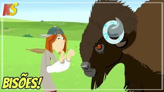 kratts series- onde pastam os bisões - episódio completo em português - HD