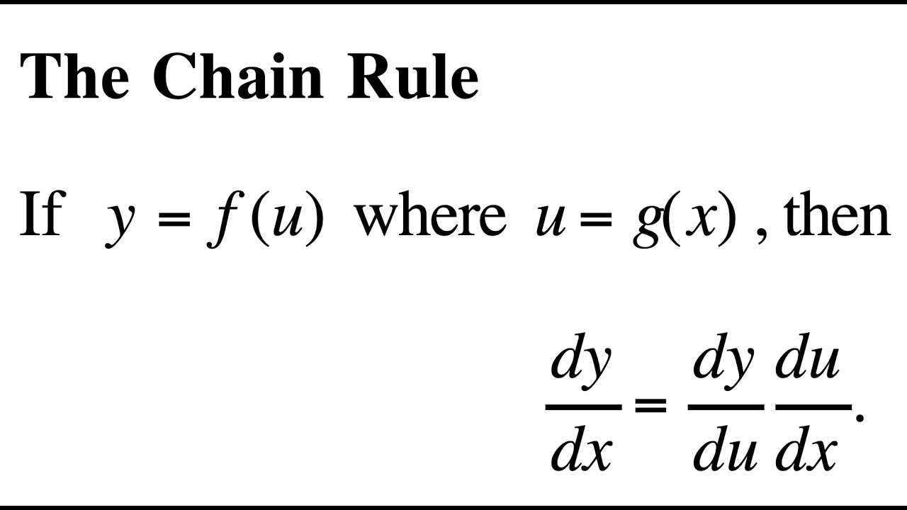 Chain Rule Examples Step By Step