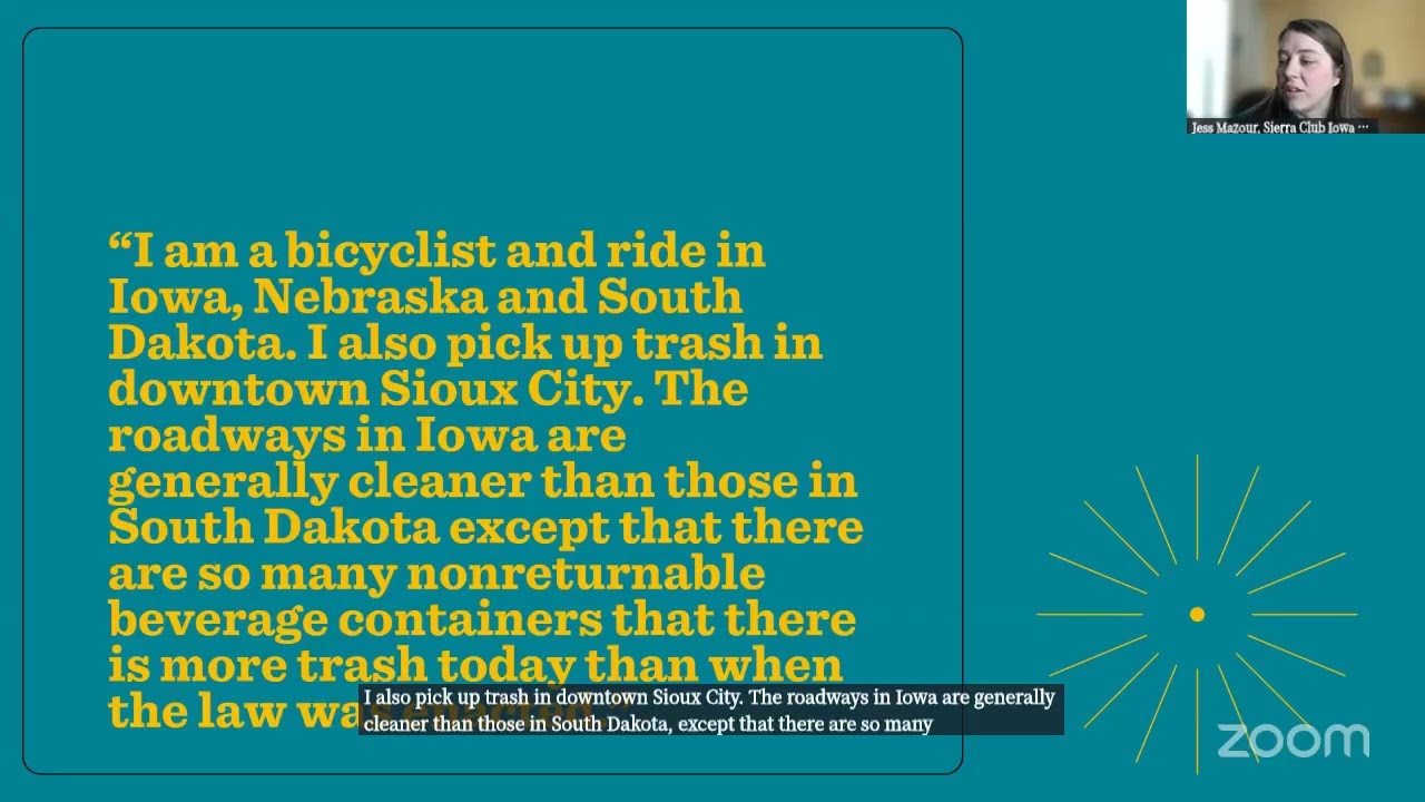 Sierra Club Bottle Redemption Survey